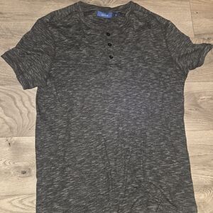 Apt. 9 Dark Gray Short Sleeve Henley